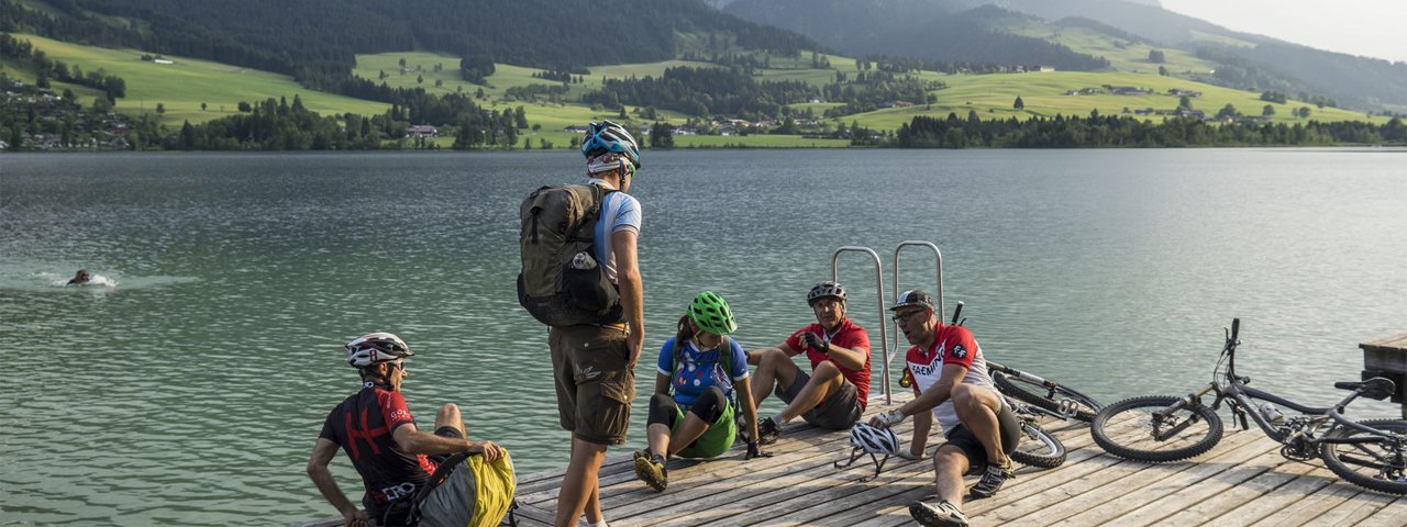 Abkühlung im Walchsee, © Tirol Werbung/Peter Neusser