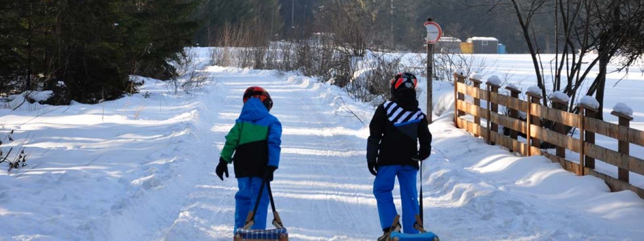 Auf der Höllenstein-Rodelbahn im Alpbachtal, © Almenrausch