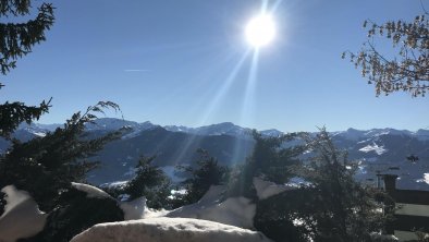 Blick von der Terrasse im Chalet Julia, © Angela Stöckl