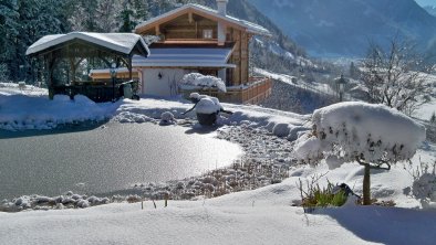 Die Hütte Ramsau - Panoramablick ins Tal