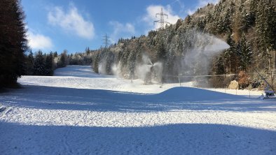 Skipiste neben Appartement