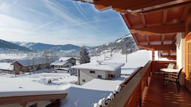 Balkon im Winter