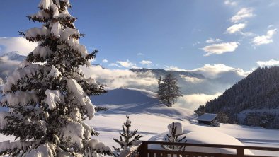 Winter Ausblick Terrasse