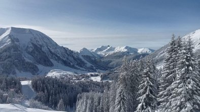 Blick Berwang Dorf von Hochalm