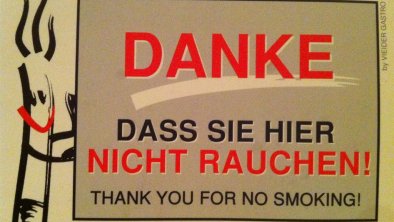 Nicht Rauchen, © VIEDER GASTRO