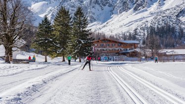 am Ziele - Loipe Falzthurn - Gramai, © Achensee Tourismus