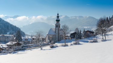 Oberau Wildschönau Winter Kirche Dorf FG Timeshot