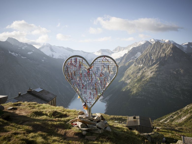 Ausblick von der Olpererhütte im Zillertal
