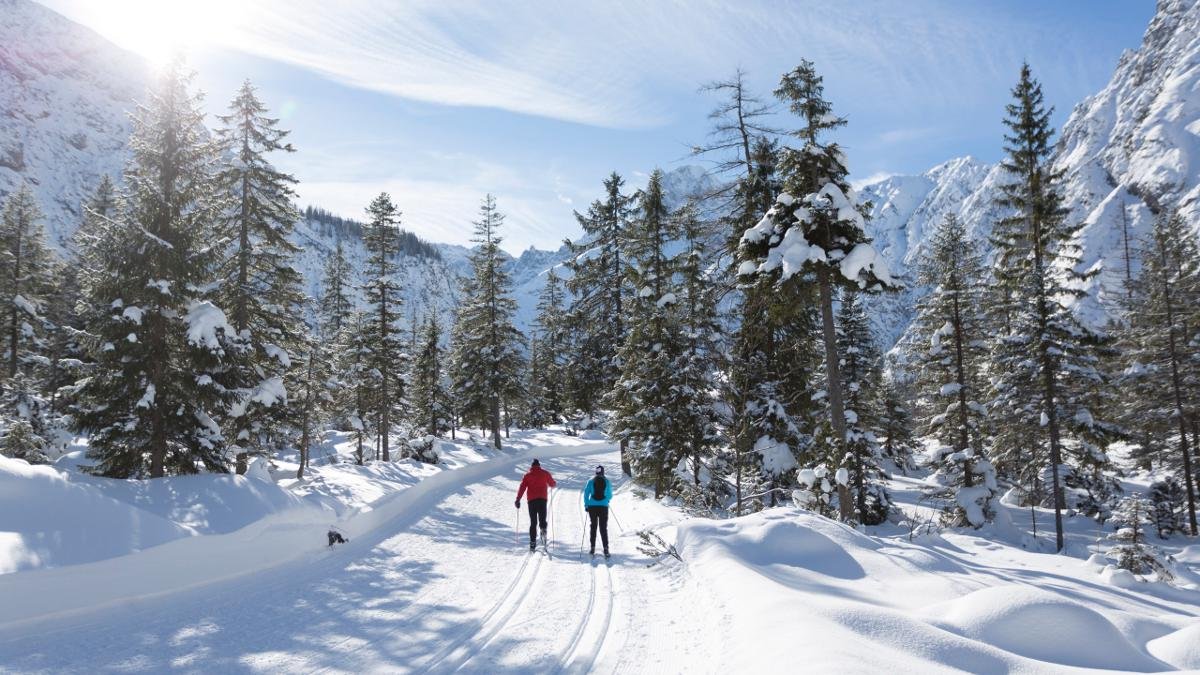 Mehr als 200 Kilometer perfekt präparierter Loipen, viele davon vierspurig, verwandeln die Achensee-Region im Winter zu einem Traumland für Langläufer. In Pertisau sorgt eine Beschneiungsanlage dafür, dass dies auch in schneeschwachen Zeiten so bleibt., © Tirol Werbung