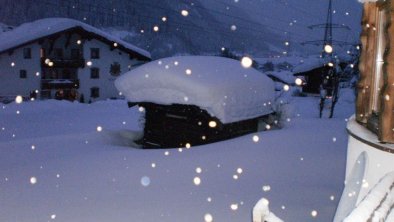 Winterliche Abendstimmung im Haus Mattle