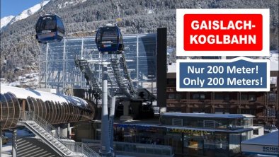 Zur Gaislachkoglbahn nur 200 Meter