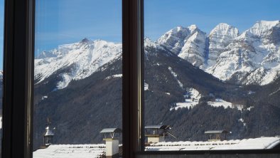 Glücksplatzl Mieders Ausblick vom Wohnzimmer (3)