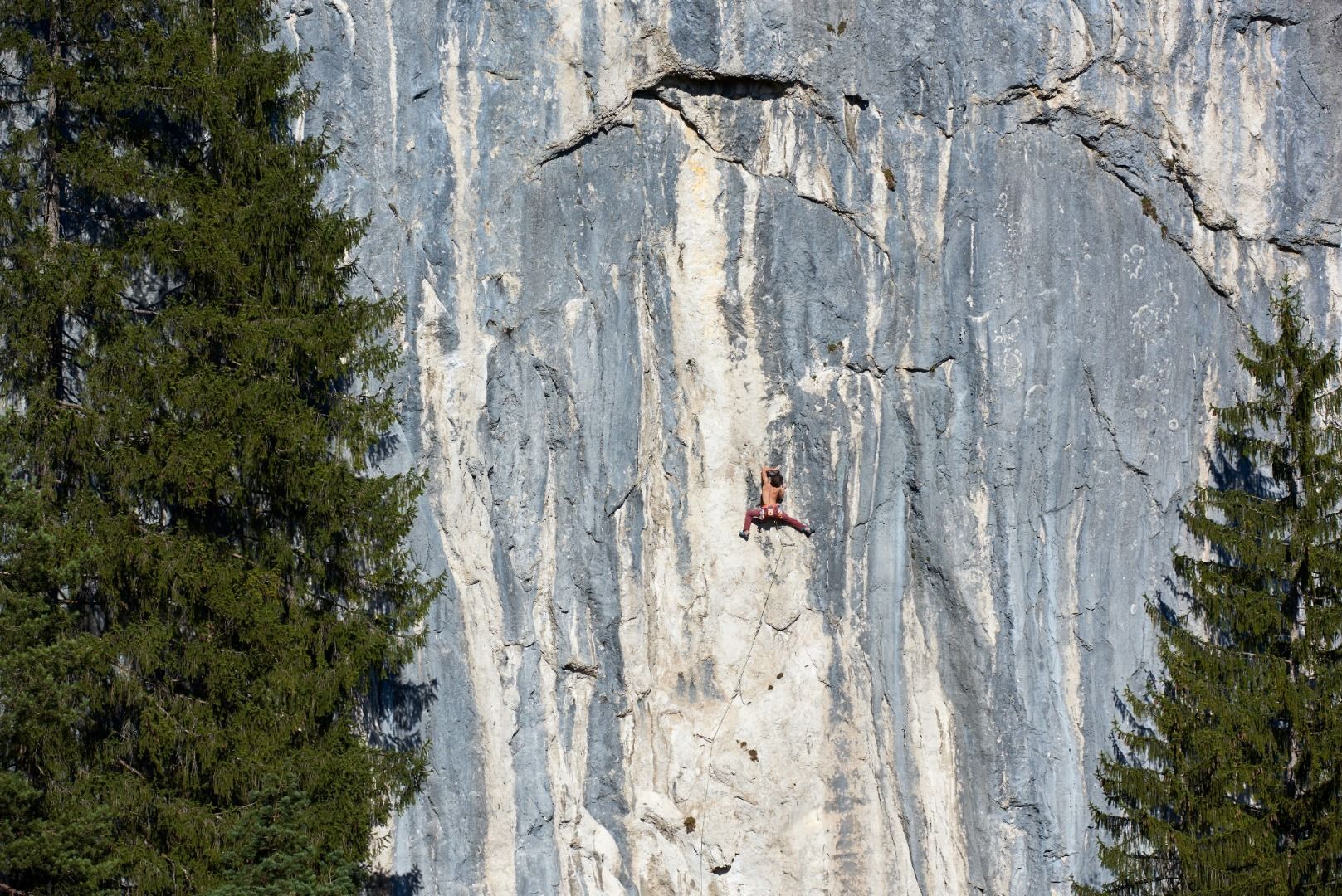 Klettern an der Geisterschmiedwand