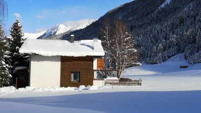 Haus Ansicht Westseite Winter