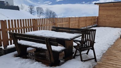 Terrasse süd im Winter