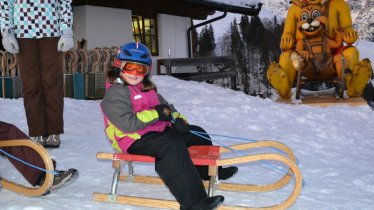 Rodelbahn Hochfilzen, © Jausenstation Hoametzlhütte