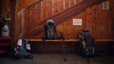             Vorraum der Berliner Hütte in den Zillertaler Alpen.