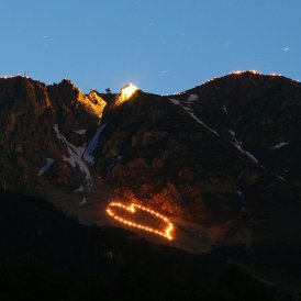 Bergfeuer auf der Innsbrucker Nordkette, © Tirol Werbung/Christian Wührer