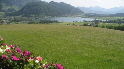 Blick auf Walchsee vom Balkon