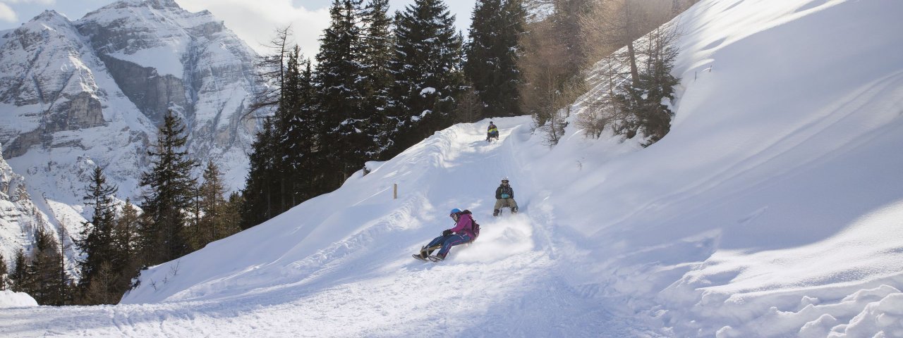 Rodelbahn im Pinnistal, © Tirol Werbung/Bert Heinzlmeier