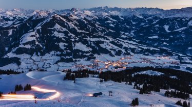 Blick auf das verschneite Westendorf, © Maren Krings