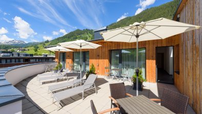 Apart Alpenleben Terrasse