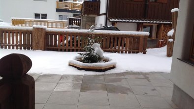 Terrasse im Winter