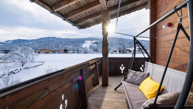 Balkon mit Schaukel