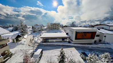 Aussicht Balkon Südseite Winter