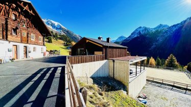 Ansicht Bauernhaus gegen OSten