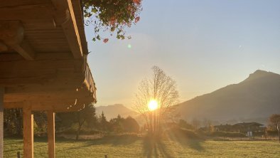 Sonnenaufgang vom Eingang aus