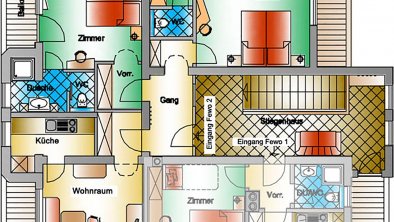 Grundriss Ferienwohnung 2