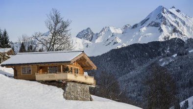 Friedlach Hütte Winter-Tag