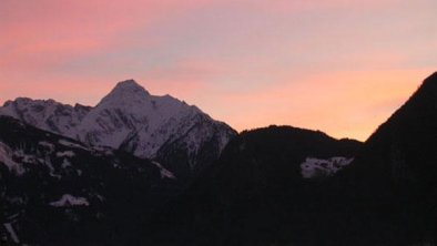 Ausblick bei Sonnenuntergang