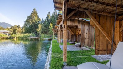 Sommer am Badeteich im Hotel Jagdschlössl