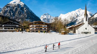 Langlaufloipe direkt am Haus, © Hotel Garni Leithner