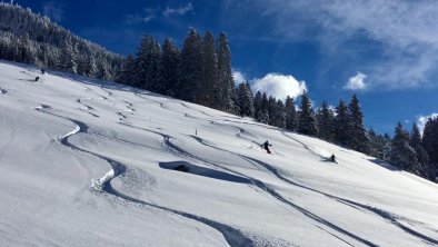 Perfekter Pulver gegenüberliegend am Ramsberg