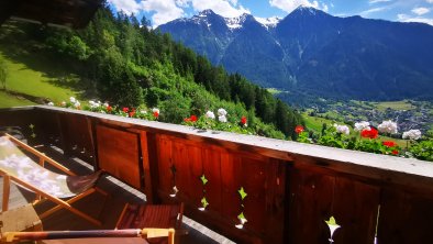 Bergblick von Balkon Ferienwohnung