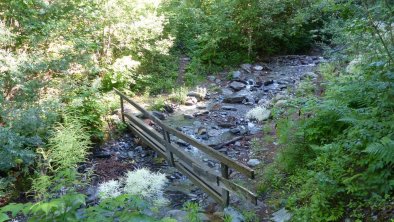 Kneippen im Chrysanthner Bach