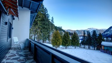 Balkon Ausblick Winter