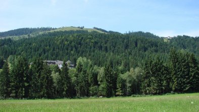 Blick auf den Hardkaiser und die Rübezahlalm