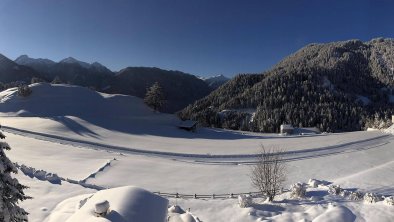 Winter Ausblick Balkon