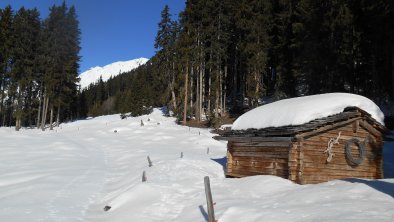 Hütte im Schnee