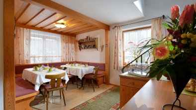 Privatzimmer-Haus-Sillaber- Frühstücksecke