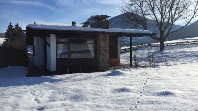 Garten im Winter, © Wohlfühl Chalet Tirol