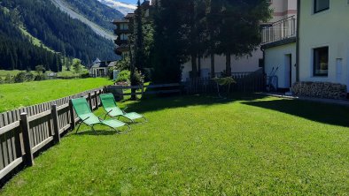 Garten blick Richtung Gletscher