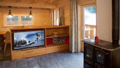 Innenansicht Chalet Wohnzimmer