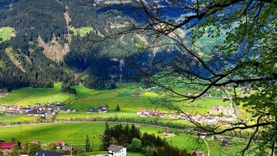 Blick von oben auf´s Haus Schweiber