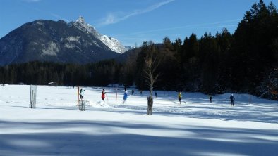 Loipen direkt vor dem Haus