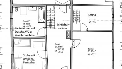 Plan Großmutters Haus Erdgeschoss